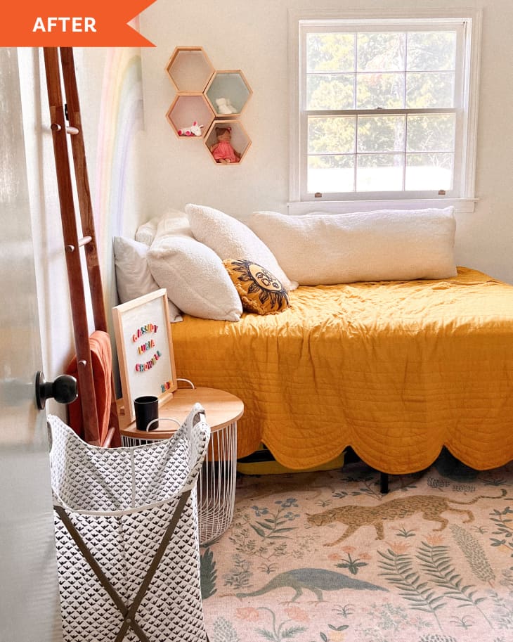 Before & After A Dusty Bedroom Transforms into a Bright, Cheery